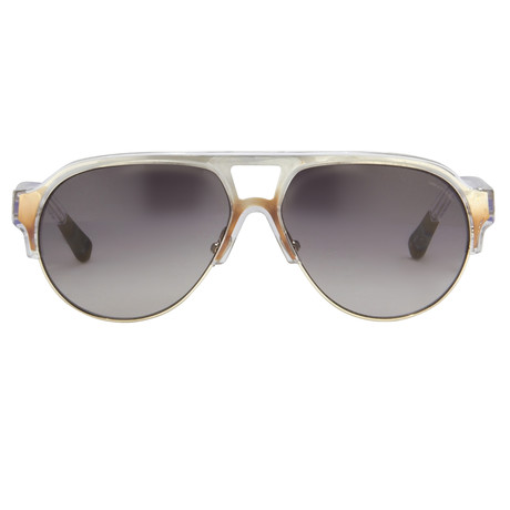 KVA49C2SUN // Unisex Sunglasses // Clear + Burnt Metal + Gray Gradient Lens