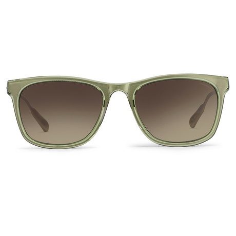 KVA59C6SUN // Unisex Sunglasses // Apple + Silver + Brown Grad Lens