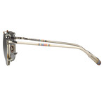 KVA71C2SUN // Unisex Sunglasses // Silver + Silver Clip On + Gray Gradient