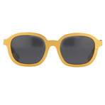 KVA53C5SUN // Unisex Sunglasses // Gold Aluminium + Black + Gray Lens