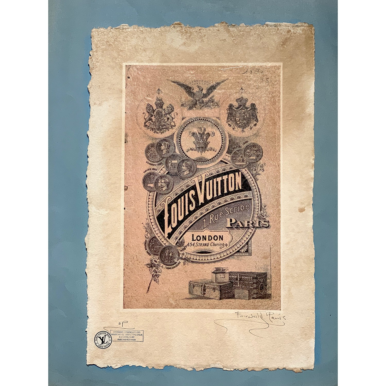 Louis Vuitton product catalogue cover. London 1892. Would love this framed!