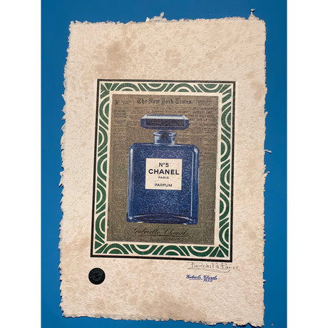 NY Times Chanel #5 Bottle // Blue (Royal)