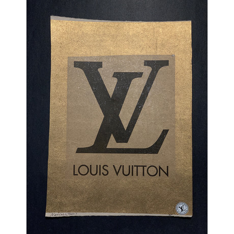 Fairchild Paris - Louis Vuitton Logo Drip - Canvas Wall Art 30 x