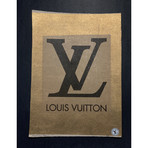 Gold Louis Vuitton Logo