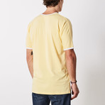 Madison Batwing Short-Sleeve Lounge Shirt // Yellow (L)