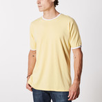 Madison Batwing Short-Sleeve Lounge Shirt // Yellow (L)