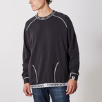 Parker Raglan Long-Sleeve Pullover // Black (S)