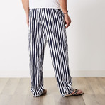 Addison Uneven Stripe Woven Pajama Pant // Navy Blazer (S)