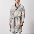 Cassidy Reversible Hooded Robe // Gray (L)