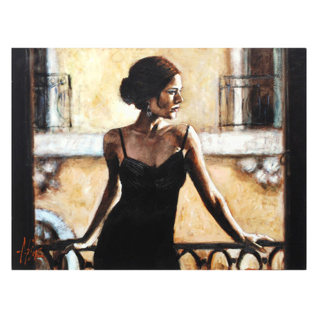 Fabian Perez // Brunette At Balcony // Numbered + Signed Limited Edition