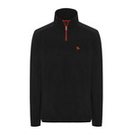 1/4 Zip Sweatshirt // Black (S)
