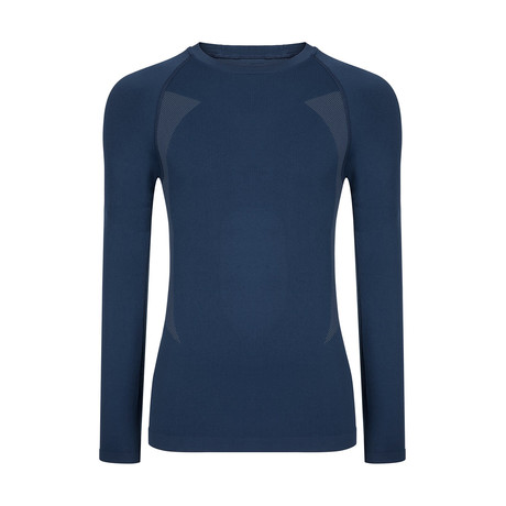 Demarcus Long Sleeve Thermal Base Layer Top // Navy (S)
