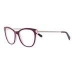 Ferragamo Women's Optical Frames // Burgundy + Rose