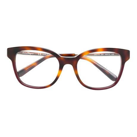 Ferragamo Women's Optical Frames // Tortoise + Red