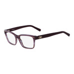 Ferragamo Women's Optical Frames // Striped Purple