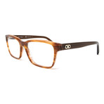 Ferragamo Women's Optical Frames // Striped Brown