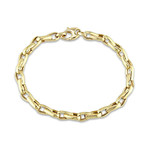 Classical Bicycle Link Chain // 14K Gold + Stainless Steel
