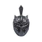 Black Jaguar Superhero Pendant Necklace // Black Gun Plating