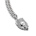 King of the Jungle Necklace // White Gold Plated