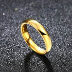 Classic Simple Band Ring // 14K Gold + Stainless Steel (8)