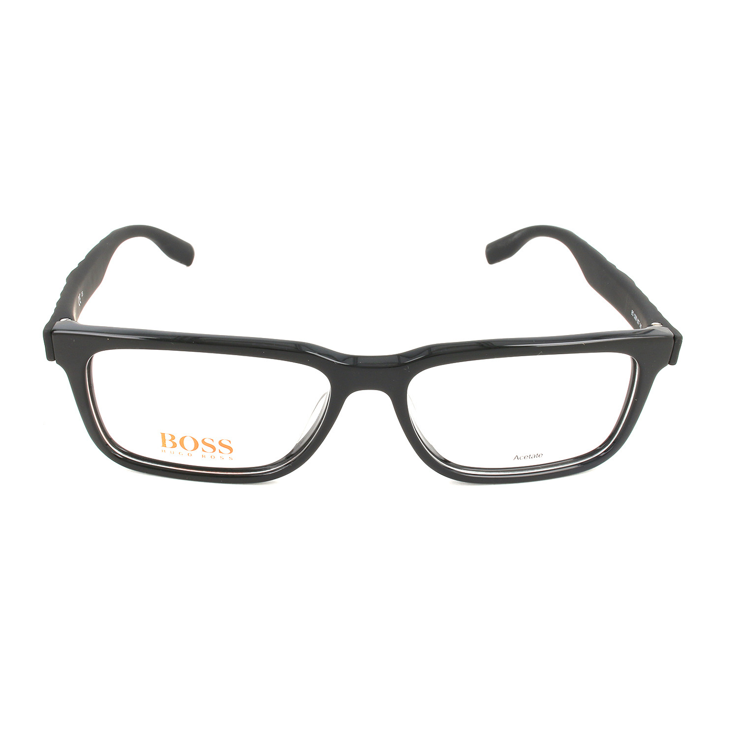 Men's 0299 Optical Frames // Black - Hugo Boss Orange - Touch of Modern