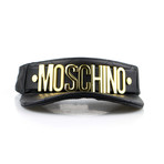 Moschino // Leather Quilted Baseball Cap // Black