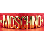 Moschino // Leather Quilted Baseball Cap // Red