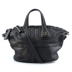 Givenchy // Pebbled Leather Micro Nightingale Shoulder Bag // Black