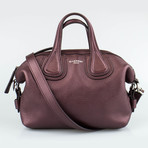 Givenchy // Pebbled Leather Micro Nightingale Shoulder Bag // Oxblood Red