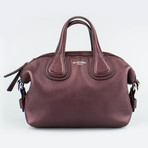 Givenchy // Pebbled Leather Micro Nightingale Shoulder Bag // Oxblood Red