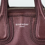 Givenchy // Pebbled Leather Micro Nightingale Shoulder Bag // Oxblood Red