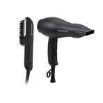 Mini Dryer + LED Styling Straightening Brush