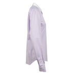 Button Down Shirt // White + Purple (US: 15.5R)