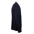 Wool 2-Button Canvas Suit // Navy Blue (Euro: 44)