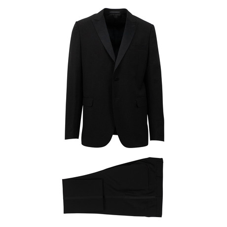 2-Button Canvas Suit // Black (Euro: 44)