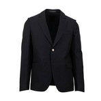 2-Button Canvas Suit I // Navy Blue (Euro: 44)