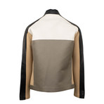 Wool + Leather Jacket // Black + Multicolor (Euro: 48)