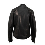 Leather Biker Jacket // Black (Euro: 44)