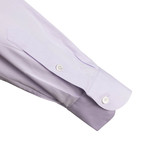 Button Down Shirt // White + Purple (US: 15.5R)