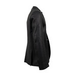 Leather 3-Button Sport Coat V2 // Black (Euro: 44)