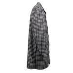 Plaid Button Down Rain Jacket // Black + Gray (Euro: 52)