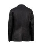 Leather 3-Button Sport Coat V2 // Black (Euro: 44)