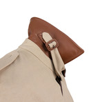 Leather Trim Trench Coat // Tan (Euro: 44)