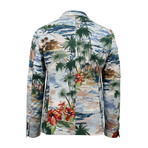 Hawaiian 2-Button Canvas Suit // Multicolor (Euro: 46)