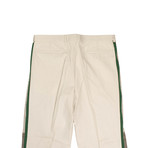 Side Stripe Pants // Beige + Green (Euro: 46)