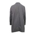 Plaid Button Down Rain Jacket // Black + Gray (Euro: 52)