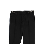 Black Side Buckle Straight Leg Wool Pants // Black (Euro: 44)