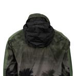 Palm Tree Print Windbreaker // Green (Euro: 52)