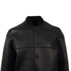 Wool + Leather Jacket // Black (Euro: 50)