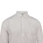 Half Button-Up Shirt // White (US: 15.75R)